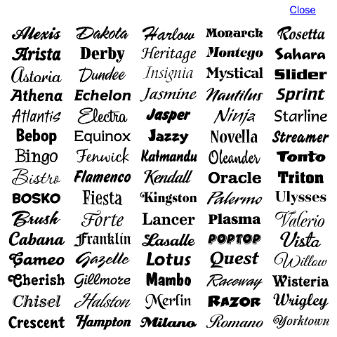Boat Lettering - Preview Your Boat Name